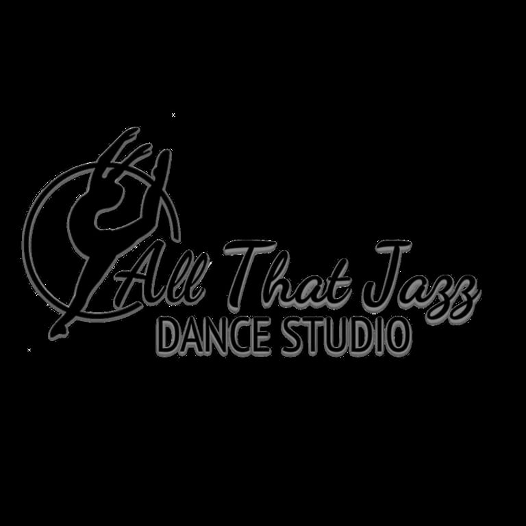 All That Jazz Dance Studio logo featuring a silhouette of a dancer in an elegant pose